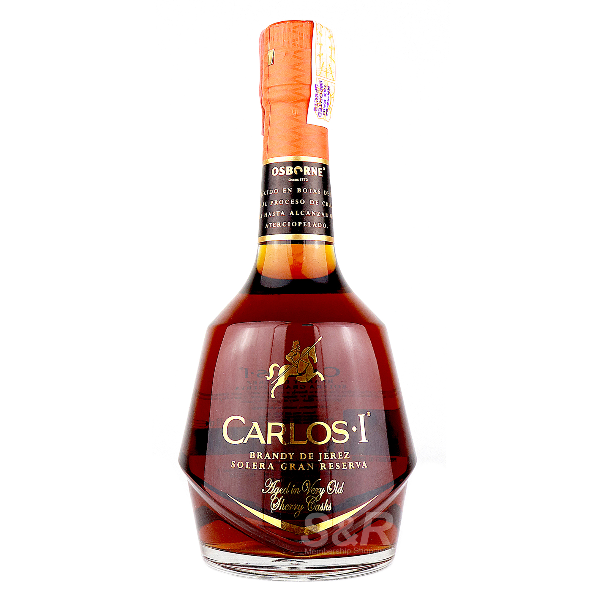 Carlos 1 Solera Gran Reserva Brandy 700mL Carlos 1 Solera Gran Reserva Brandy 700mL